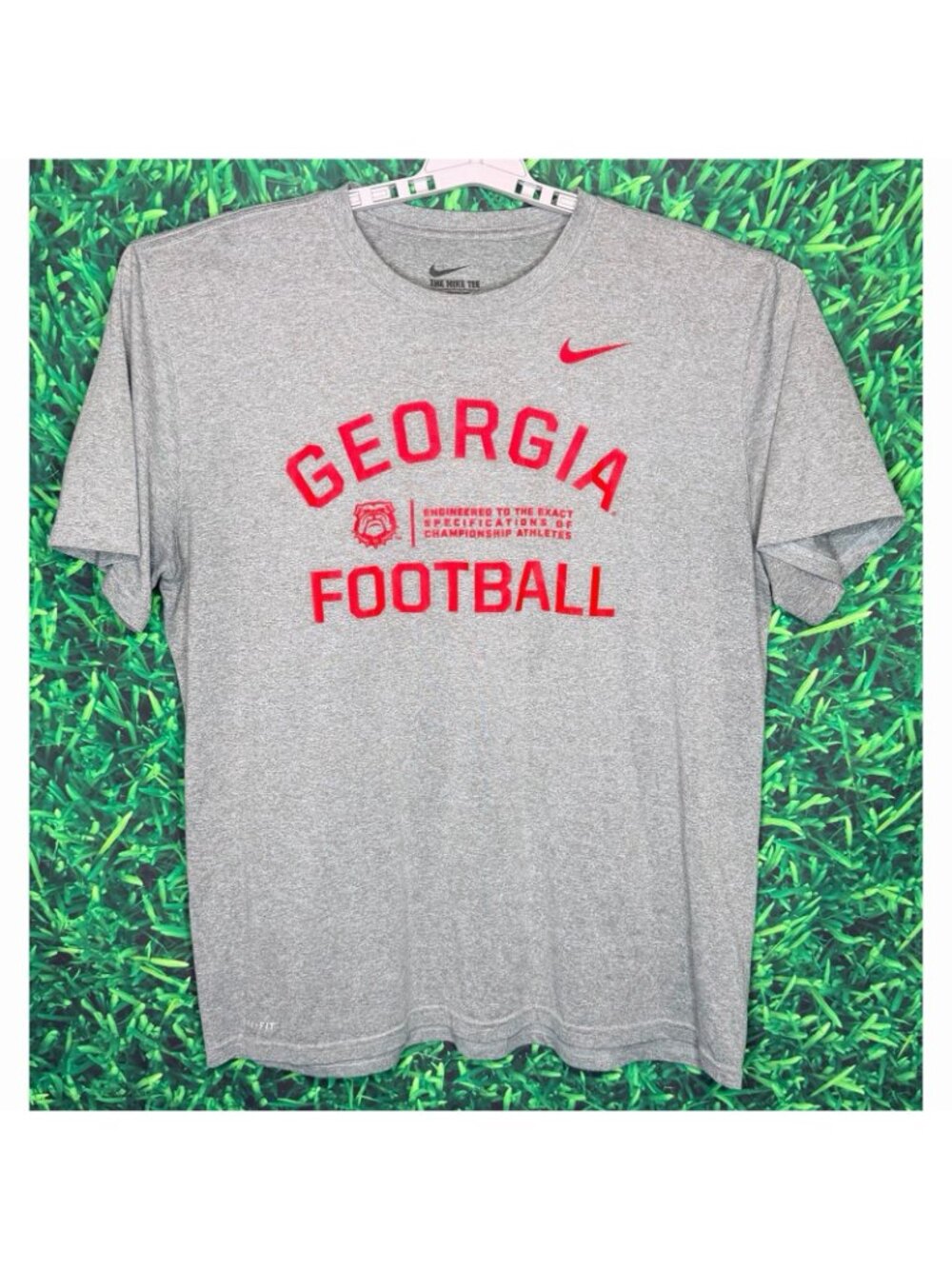 Georgia Bulldogs Football UGA Dawgs Grey The Nike Tee Dri-Fit Shirt Men’s XL
